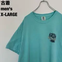 古着 ダマスカス アウトフィッターズ Tシャツ バージニア州 水色XL