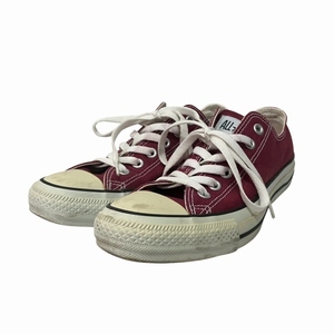 コンバース CONVERSE スニーカー シューズ 1C030 キャンバス ボルドー 赤系 25cm US6.5 レディース