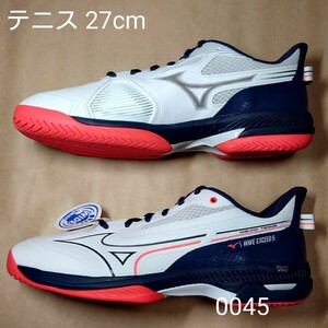 テニスシューズ 27cm ミズノ MIZUNO ウェーブエクシード 5 WIDE AC 0045