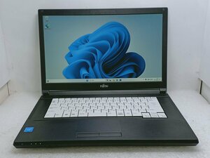 ●[Windows11] 15.6型ビジネスノート 第8世代CPU搭載 フルHD 富士通 LIFEBOOK A579/B (Celeron 4205U 1.8GHz/8GB/500GB/DVDRW)