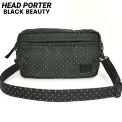 HEAD PORTER　ブラックビューティー　ショルダーバッグ　ドット柄