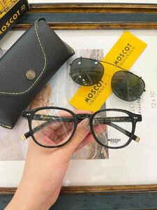 送料無料 MOSCOT モスコット ARTHUR サングラス 伊達眼鏡 2way レンズ 2点 日焼け止め フルリム 小顔 未使用 50mm TT96