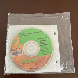 ◎(526-8) Microsoft Licensing / Microsoft Windows 2000 Professional with Service Pack 4 3枚セット　新品未開封