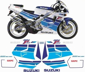 グラフィック デカール ステッカー 車体用 / スズキ RGV250Γ ガンマ ( VJ22A ) 1990- / 1991 ホワイト レストア