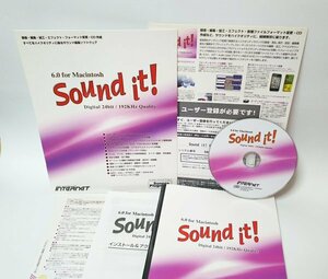 【同梱OK】 Sound it! 6.0 for Macintosh ■ サウンド編集ソフト ■ 音楽制作 ■ VSTプラグイン対応 ■ レコーディング