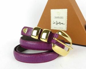 CHAMBORD La Ceinture(シャンボール) 本革　紳士ベルト　90/36　フランス製　845642J1650-219B