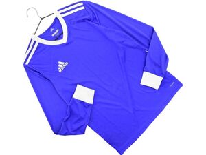 adidas アディダス ロゴ カットソー sizeS/青 ■◇ ☆ eha5 メンズ