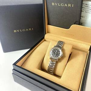 ブルガリ BVLGARI レディース ソロテンポ 黒文字盤 SS クォーツ ST29 S