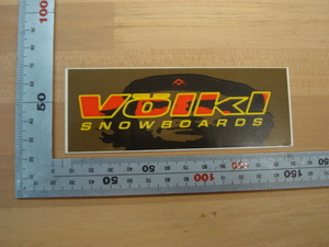 新品Volkl SNOWBOARDS (フォルクルスノーボード)ステッカー ③（紙製）