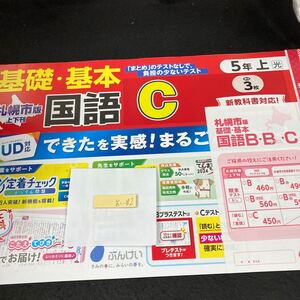 おー182 札幌市版 基礎・基本 国語C 5年 上 ぶんけい 問題集 プリント 学習 ドリル 小学生 漢字 テキスト テスト用紙 教材 文章問題※7