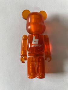 BE@RBRICK BLISTER クリアオレンジ 100% ベアブリック　MEDICOM TOY　メディコムトイ