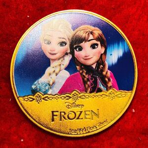 外国古銭　ニュージーランド　アナと雪の女王　エリザベス2世　2020年　大型金貨　