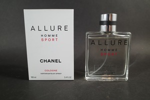 美品 シャネル 香水 アリュール　オム　スポーツ　コロン コローニュ　100ml CHANEL ALLURE HOMME SPORT COLOGNE