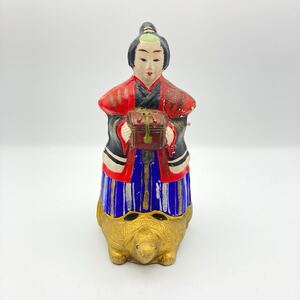 m1024601-51 土人形 郷土玩具 郷土人形 民芸品 古民芸 骨董 年代物 アンティーク 古美術 古玩具 ビンテージ 浦島太郎 骨董品