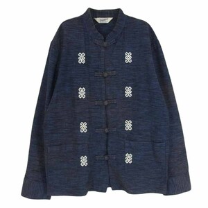 TENDERLOIN テンダーロイン 16SS T-BAJA SHT JKT バハ シャツ チャイナ ボタン ジャケット ネイビー系 S【中古】