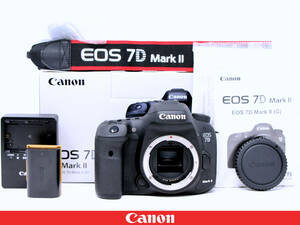 ◇3695ショット極上美品◇Canon キャノン EOS 7D MarkⅡ マーク2 ボディー◇元箱完備★一部付属品未使用★使用感少ない逸品