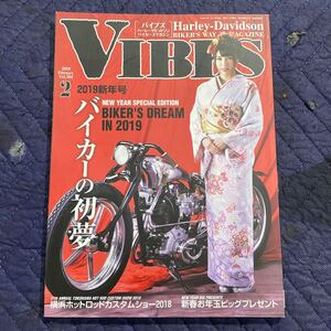 【326】 ハーレーダビッドソン バイク雑誌 VIBES バイブズ Vol304 ２０１９年2月　日向うみ