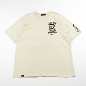 indian Motocycle インディアンモトサイクル × ベティ 半袖Tシャツ Size XXL #23455 アメカジ カジュアル Tee