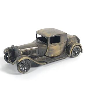 ★真鍮 ブガッティ 1928 置物 455g★ BUGATTI TIPO 44 F.A.L レトロ アンティーク ミニカー オブジェ インテリア レア NJ0508