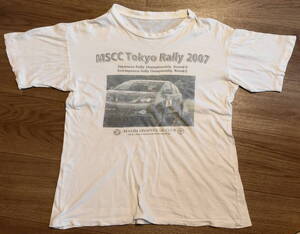 ★ MSCC Tokyo Rally 2007 オフィシャルTシャツ MAZDA SPORTS CAR CLUB 白 ホワイト Lサイズ★中古品！