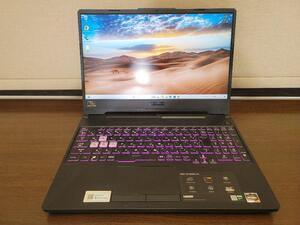 動作良好　ASUS TUF Gaming A15 FA506IU-R7G1660T　Ryzen 7 4800H 16GB SSD512GB GTX1660Ti Laptop GPU 100サイズ発送