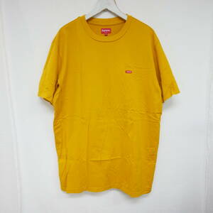 【1円】染み有り 国内正規 Supreme Small Box Tee スモールボックス Tシャツ Gold Mustard マスタード系 XL