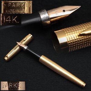 JN268 【PARKER】14K 金製ペン先 パーカー 万年筆 MADE IN U.S.A 筆記用具