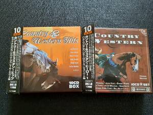 J6418【CD】カントリー & ウエスタン(10枚組BOX）2セット☆全320曲 / Country & Western / Jimmie Rodgers、Hank Snow、他