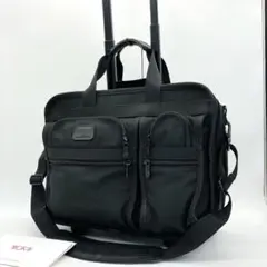 【TUMI】拡張　キャリーケース　ビジネスバッグ　ナイロン　黒色　2206D3