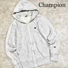 Champion チャンピオン 霜降り フリース ジップアップ パーカー M