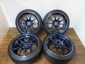 【送料無料・税込み】アドバンレーシング RZII 17in7.5J+38 4穴PCD100 BluEarth-ES ES32 205/40R17 アクア マーチ フィット他