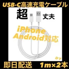 Apple用 高速充電対応 USB-Cケーブル 1m 2本セット