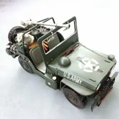 ジープ　US  ARMY  ブリキ　ディスプレイカー