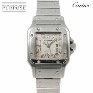 カルティエ Cartier サントスガルベSM W20044D6 レディース 腕時計 デイト シルバー 自動巻き オートマ ウォッチ Santos 90230024