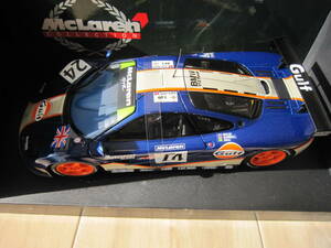 1/18 McLaren F1 GTR 4th, Le Mans 1995 #24 Gulf Racing マクラーレンF1GTR 4位、ル・マン1995　ガルフ　マクラーレンコレクション