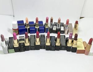 口紅 コスメ リップスティック 化粧品 まとめ シャネル CHANEL 7点　ディオール Dior 4点　MAC 2点　ニナリッチ 他　17点 