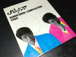 【吉本興業/お笑い】「ハレルヤ - DOWNTOWN COMPOSITION 1988 -」昭和63年初版 松本人志/浜田雅功/写真集/ダウンタウン/絶版希少/貴重資料