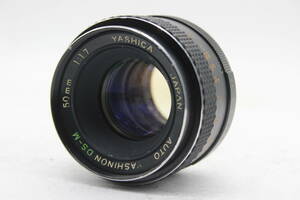 【訳あり品】 ヤシカ Yashica Auto Yashinon DS-M 50mm F1.7 M42マウント レンズ s8112