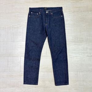 美品 A.P.C. アーペーセー 濃紺 PETIT NEW STANDARD プチ ニュー スタンダード デニム ジーンズ パンツ APC DENIM JEANS サイズ 30 612