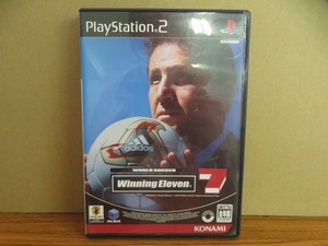 KMG3776★PS2ソフト ワールドサッカー ウイニングイレブン7 WORLD SOCCER WINNING ELEVEN7 ケース説明書付 起動確認済 研磨クリーニング済