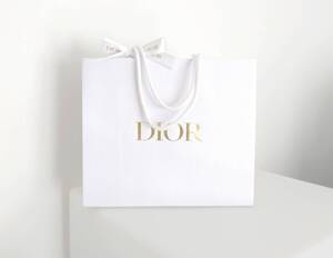 新品同様★Dior 定番ショッパー ショップバッグ＊ディオール 紙袋 ホワイト