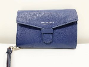 Campo Marzio カンポマルツィオ 手帳 手帳カバー 手帳ケース 紺色 ストラップ付