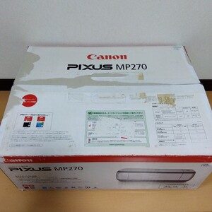 即決　未使用品　 Canon PIXUS インクジェットプリンターMP270 開封品　インクなし　USBケーブルなし