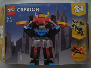 レゴ　クリエ－ター スーパーロボット「LEGO CREATOR 6+31124」レゴ クリエイター スーパーロボット　個数155点　中古
