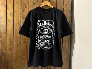 新品●ジャックダニエル　ラベル　プリントTシャツ［XL］●テネシー/ウィスキー/JACK DANIELS