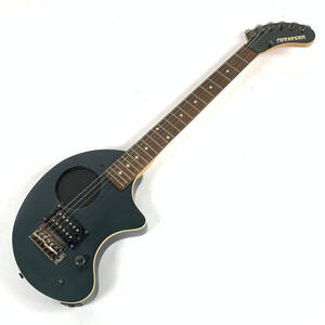 Fernandes フェルナンデス ZO-3 芸達者 アンプ内蔵 エレキギター ミニギター Serial No.FG04021547 ブラック系 ★ 簡易検査品