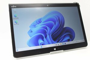 1円スタート タブレットPC Windows11 富士通 Arrows Tab Q736 Core i5 6300U SSD128GB メモリ4GB 13.3インチ カメラ タッチパネル