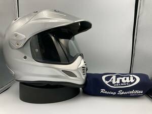 2018年製 Arai アライ TOUR-CROSS3 ツアークロス3 アルミナシルバー XLサイズ 程度良好!! 