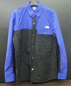 ◎THE NORTH FACE　ザ ノースフェイス　長袖　ヌプシ　シャツ　NR11961　Lサイズ　ロングスリーブ　ブルー　ブラック