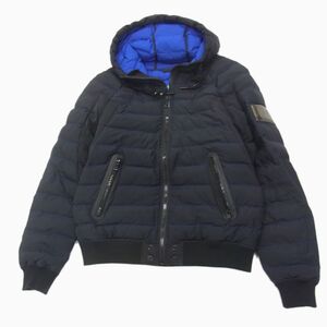 美品 定価64,900円◇DIESEL W-OBLOSKY パーカージャケット 3M エコダウン(中綿) ブラック 腕章 ディーゼル メンズ 人気モデル